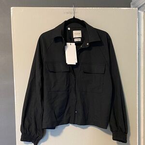 Stylish Black Utility Jacket